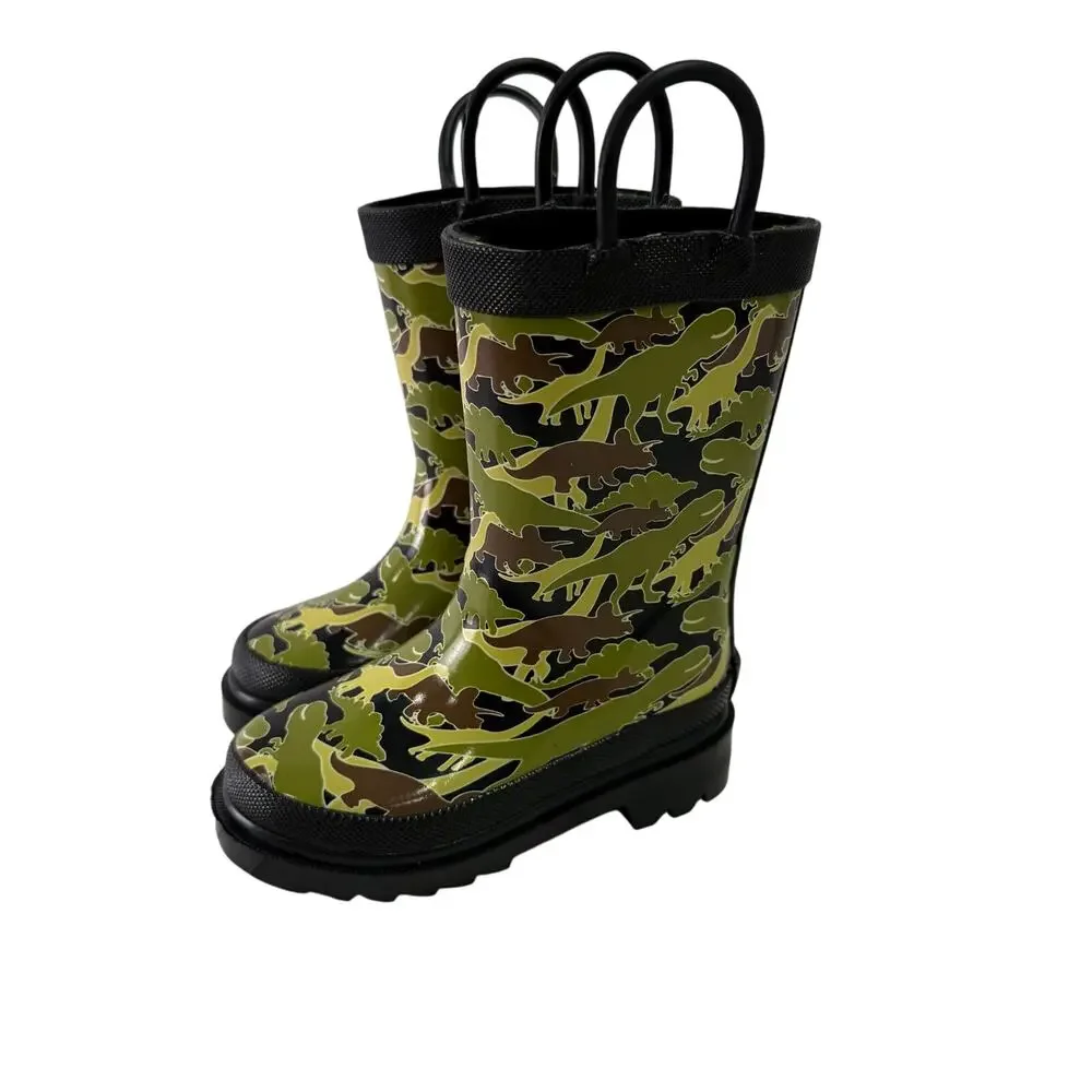 London Fog Boys Rain Boots size 5 Rubber Waterproof NEW # box 951